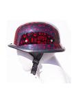 Lightweight Burgundy German Skull Cap Helmet