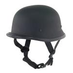 German Flat Black Skull Cap Half Helmet