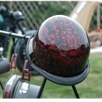 Lightweight Burgundy German Skull Cap Helmet
