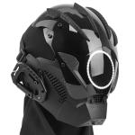 Marikito Punk LED Motorcycle Half Mask - White