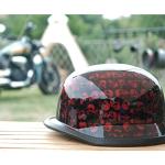 Lightweight Burgundy German Skull Cap Helmet