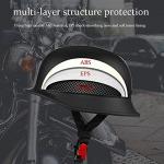 German Style Half Helmet - DOT Approved, Matte Black