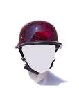 Lightweight Burgundy German Skull Cap Helmet