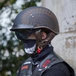 VCOROS Retro Half Helmet with Sun Visor