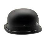 German Style Motorcycle Helmet, Matte Black, Size L
