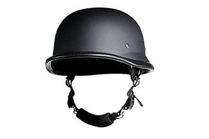 German Skull Cap Helmet, Flat Black, XXL