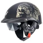 Open Face Motorcycle Helmet with Quick Release Buckle