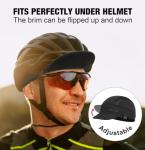 Cooling Skull Cap with Sun Visor for Helmets