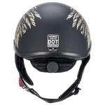 Open Face Motorcycle Helmet with Quick Release Buckle