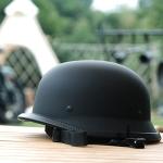 German Skull Cap Helmet, Flat Black, XXL