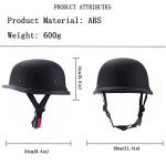 Vintage German Half Helmet for Men and Women