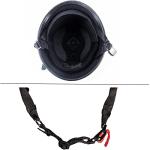 Retro Matte Black German Half Helmet for Adults
