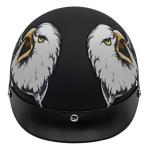 Patriotic Eagle Graphics Half Motorcycle Helmet