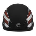 Patriotic Eagle Graphics Half Motorcycle Helmet