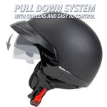 Cartman Open Face Motorcycle Helmet with Sun Visor