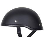 BikerAccess Low Profile Flat Black Skull Cap Helmet