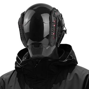 LED Punk Half Helmet for Cosplay and Halloween