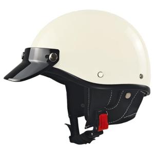 Retro Half Shell Motorcycle Helmet for Men and Women