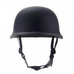 Woljay Vintage German Style Half Helmet - Matte Black