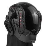 LED Punk Half Helmet for Cosplay and Halloween