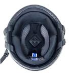 Woljay Vintage German Style Half Helmet - Matte Black