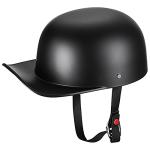 Yesmotor Matte Black Baseball Style Motorcycle Helmet
