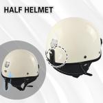 Retro Half Shell Motorcycle Helmet for Men and Women
