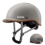 OutdoorMaster Adjustable Bike Helmet with Light