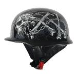 1Storm Half Face Motorcycle Helmet - Skull Design