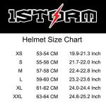 1Storm Half Face Motorcycle Helmet - Skull Design