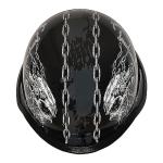 1Storm Half Face Motorcycle Helmet - Skull Design