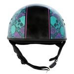 Milwaukee Leather Skull Bones Bolt DOT Half Helmet