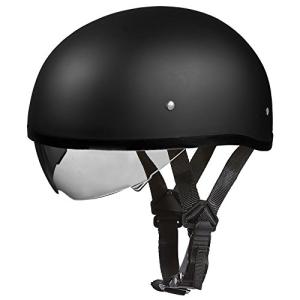 Daytona Half Skull Cap Motorcycle Helmet with Shield
