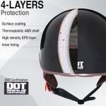 DOT Approved Half Helmet for Men and Women