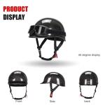 Vintage Carbon Fiber Half Shell Motorcycle Helmet
