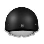 Daytona Half Skull Cap Motorcycle Helmet with Shield