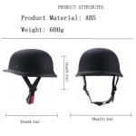 Vintage German Pilot Half Helmet for Motorcycles