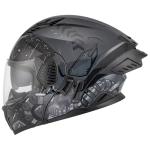 OUMURS Modular Full Face Motorcycle Helmet - Future Gray