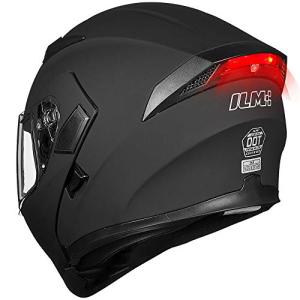 ILM Dual Visor Modular Full Face Helmet with LED