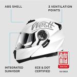 Westt Modular Full Face Motorcycle Helmet with Dual Visor