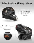 YEMA YM-925 Modular Full Face Motorcycle Helmet