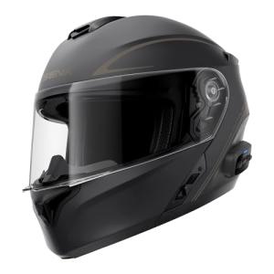 Sena Outrush R Bluetooth Modular Helmet, Matte Black