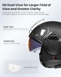 ILM Modular Vintage Motorcycle Helmet for Adults