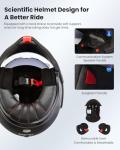 ILM Modular Vintage Motorcycle Helmet for Adults