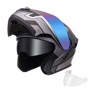 JQF Gear Modular Dual Visor Motorcycle Helmet