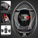 ILM Modular Full Face Motorcycle Helmet - Matte Black