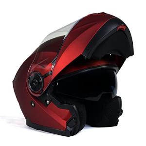 Milwaukee MPH9817DOT Breeze Red Modular Motorcycle Helmet