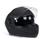 Milwaukee Breeze Flat Black Modular Motorcycle Helmet
