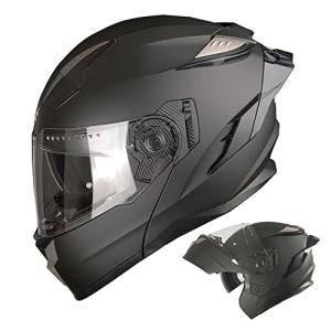 1Storm Modular Full Face Motorcycle Helmet - Matt Black