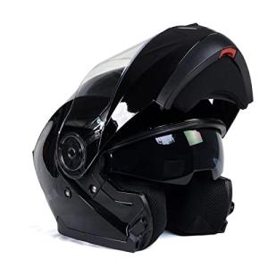 Milwaukee MPH9815DOT Gloss Black Modular Motorcycle Helmet